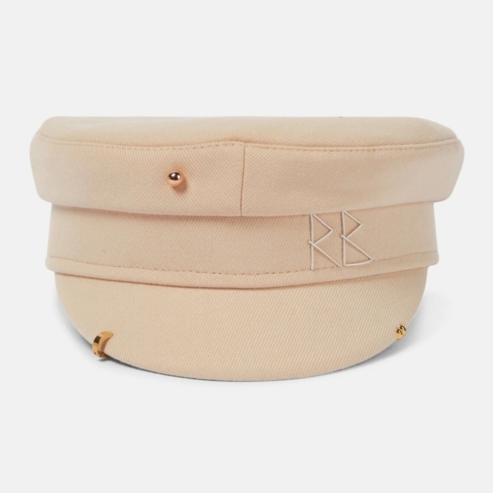 Ruslan Baginskiy Beige Boy Cap with Gold Details